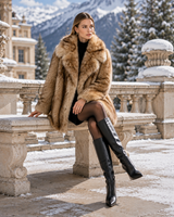 Honeyed Heiress Faux Fur Coat