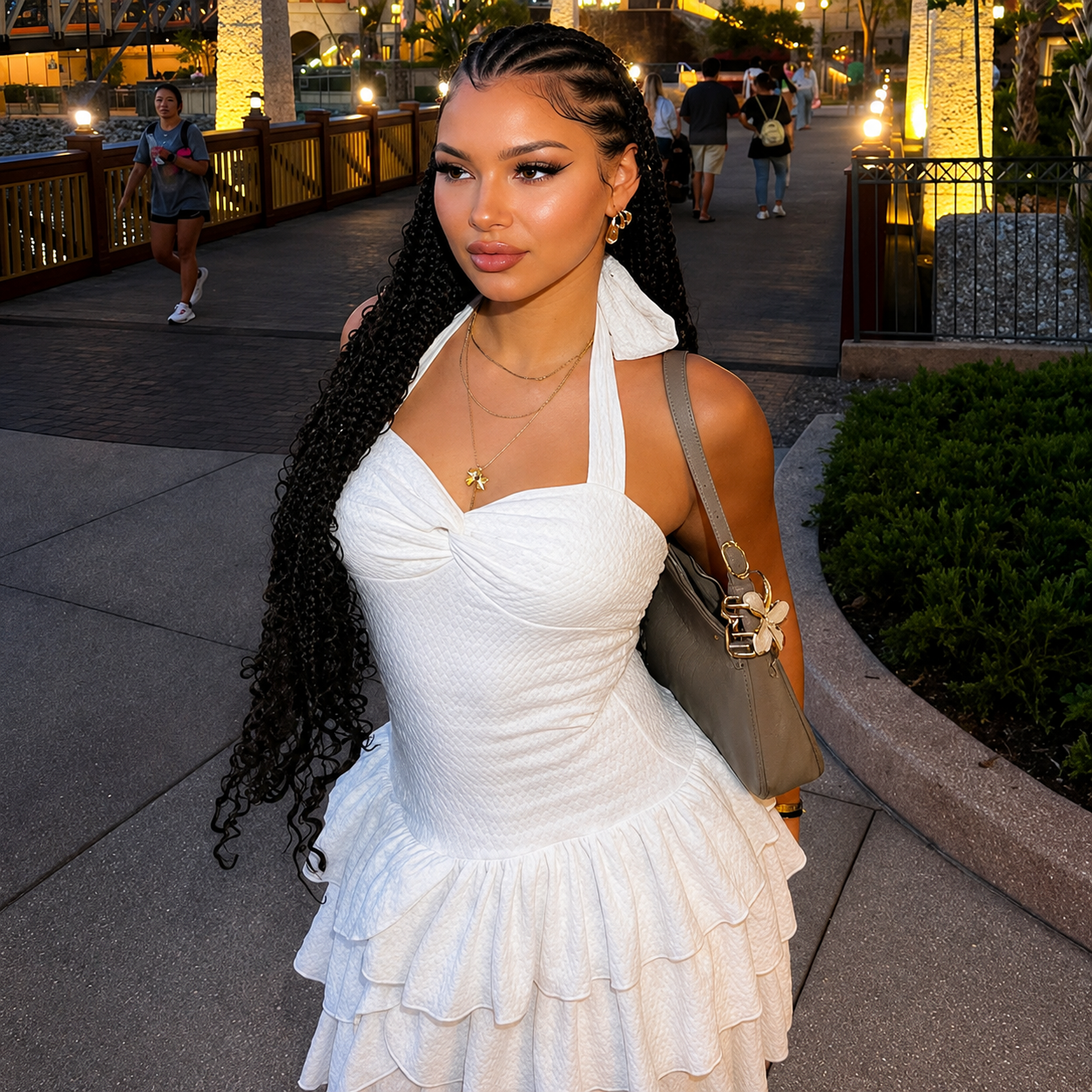 Sweetheart Ruffle Mini Dress