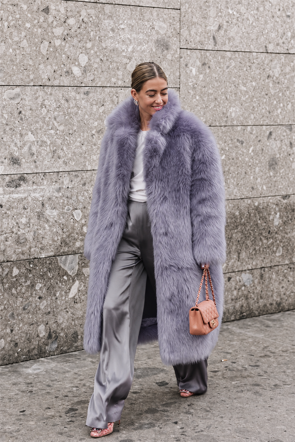 Main Character Energy Faux Fur Coat
