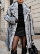 Silver Lining Heiress Faux Fur Coat