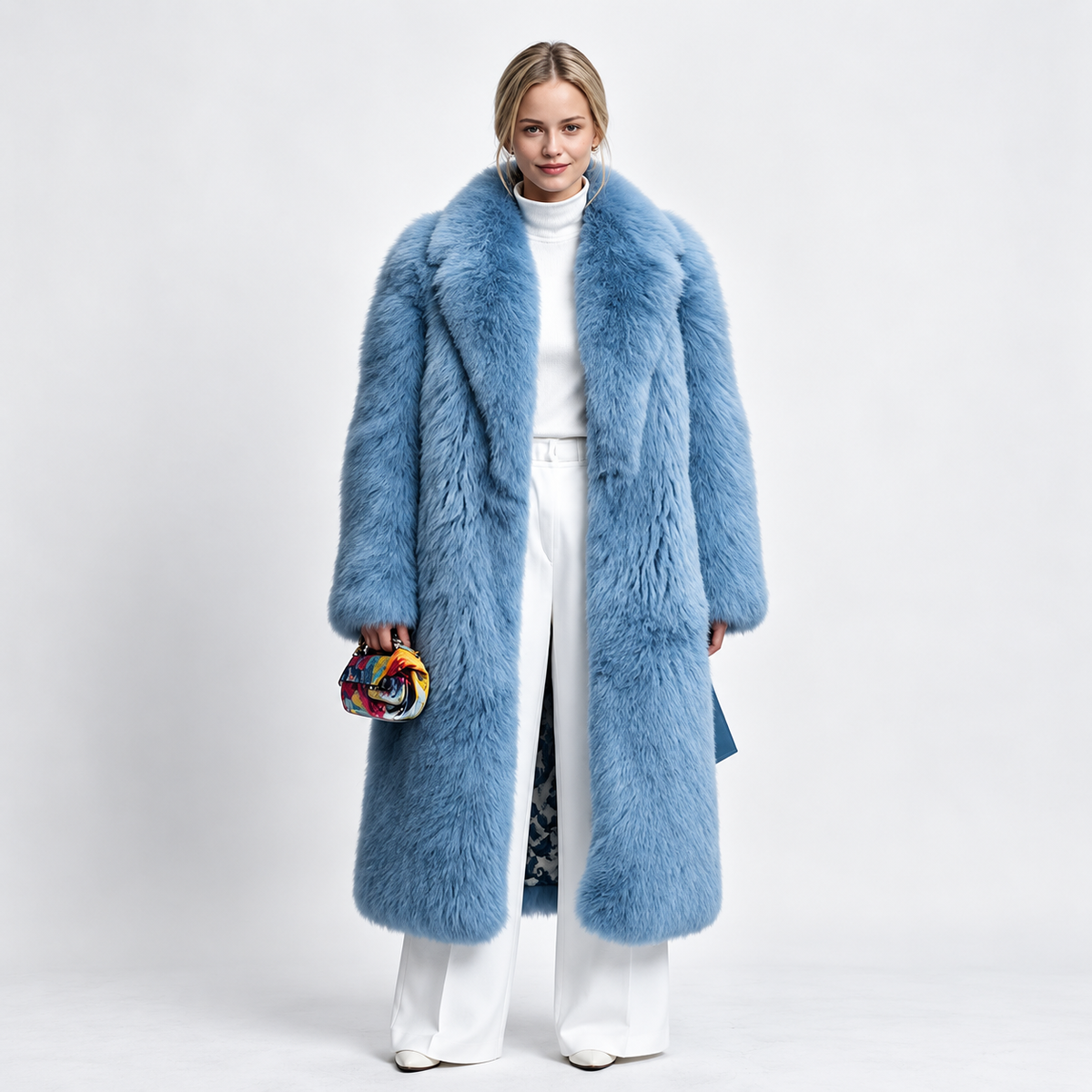Main Character Energy Faux Fur Coat