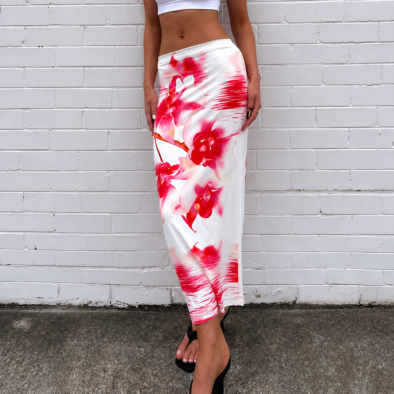 Hibiscus Heat Maxi Skirt