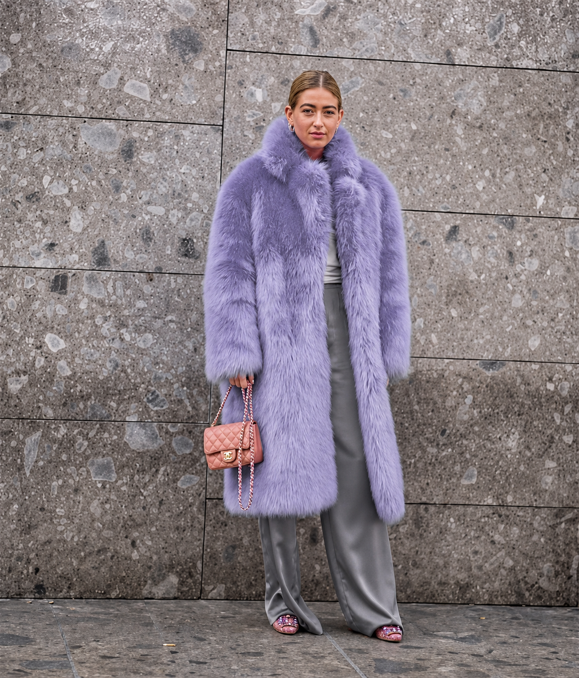 Main Character Energy Faux Fur Coat