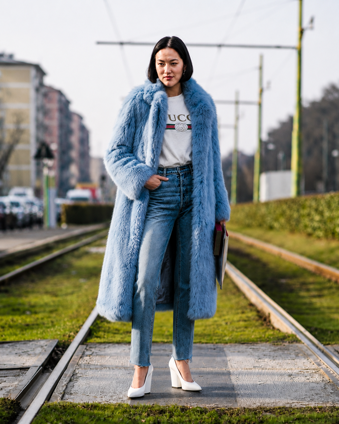 Main Character Energy Faux Fur Coat