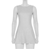 Soho After Dark Polka Dot  Mini Dress
