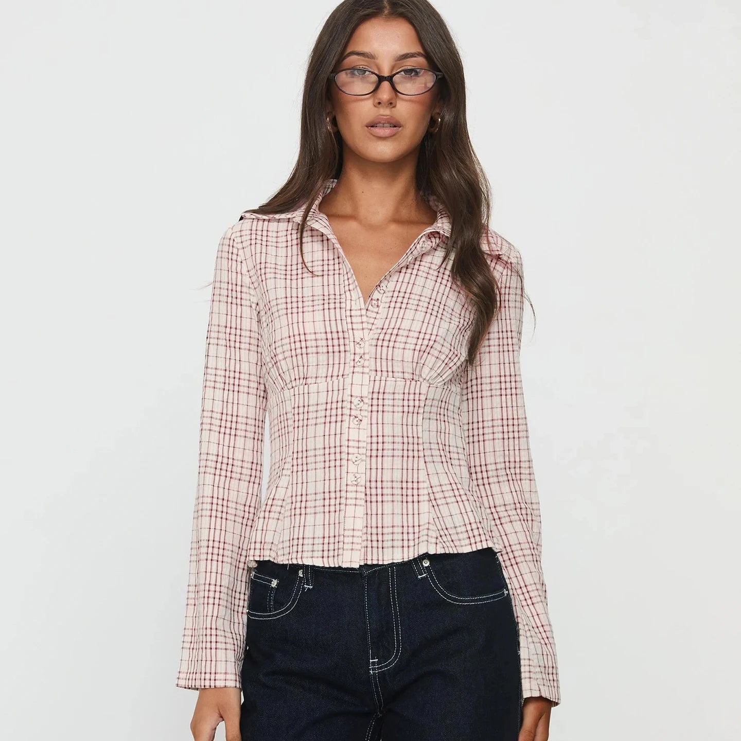 Riviera Plaid Corset Shirt