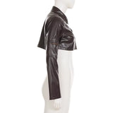 Espresso Edge Crop Jacket