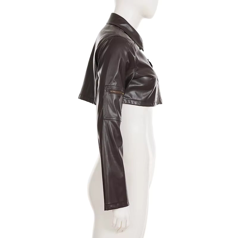 Espresso Edge Crop Jacket