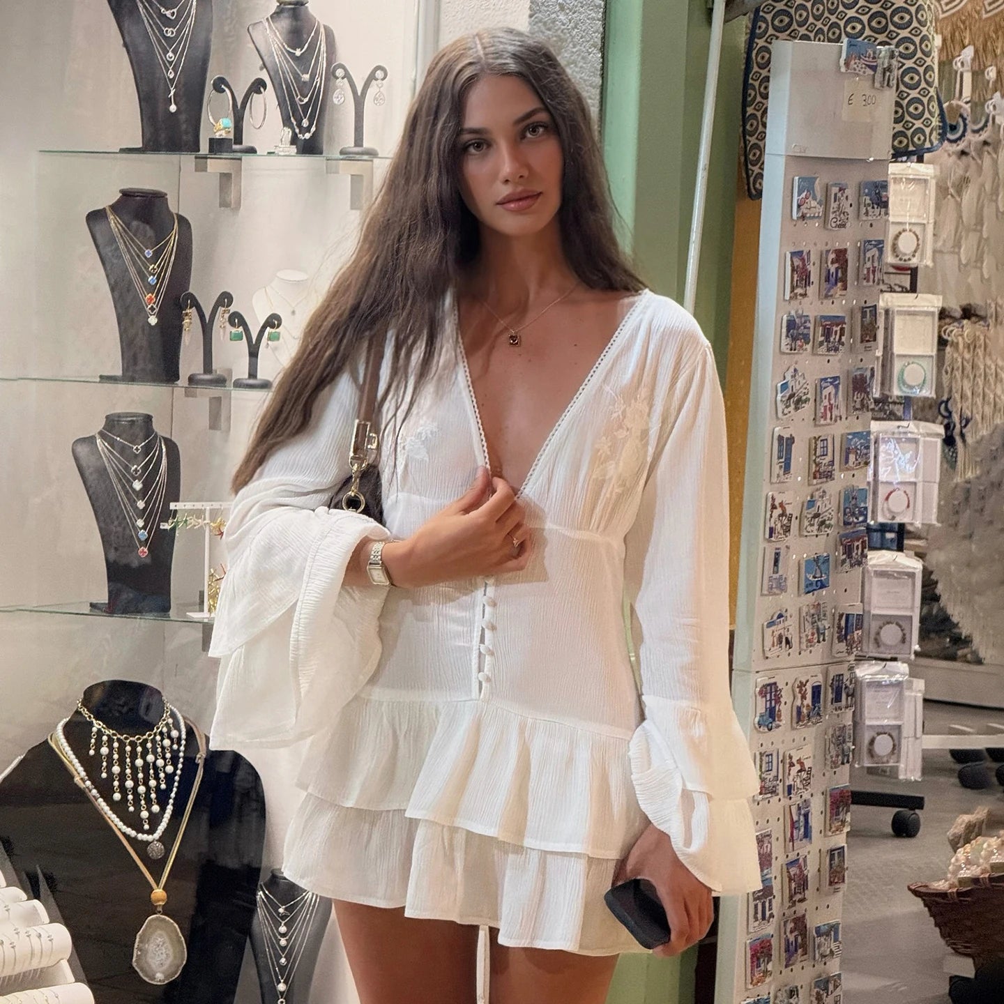 Amore Ruffle Mini Dress
