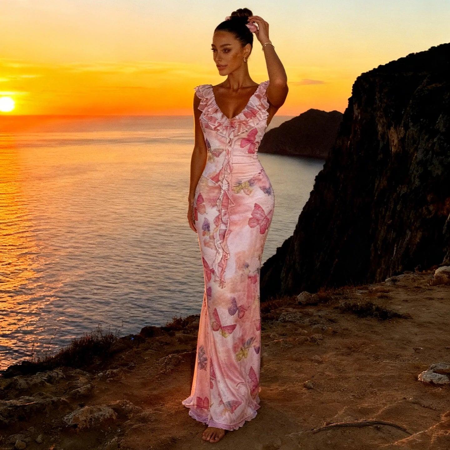 Butterfly Kisses Maxi Dress