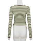 Sage Stripe Second Skin Top