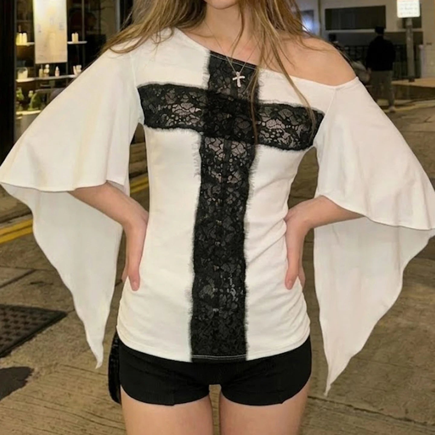 Midnight Chapel Lace Top