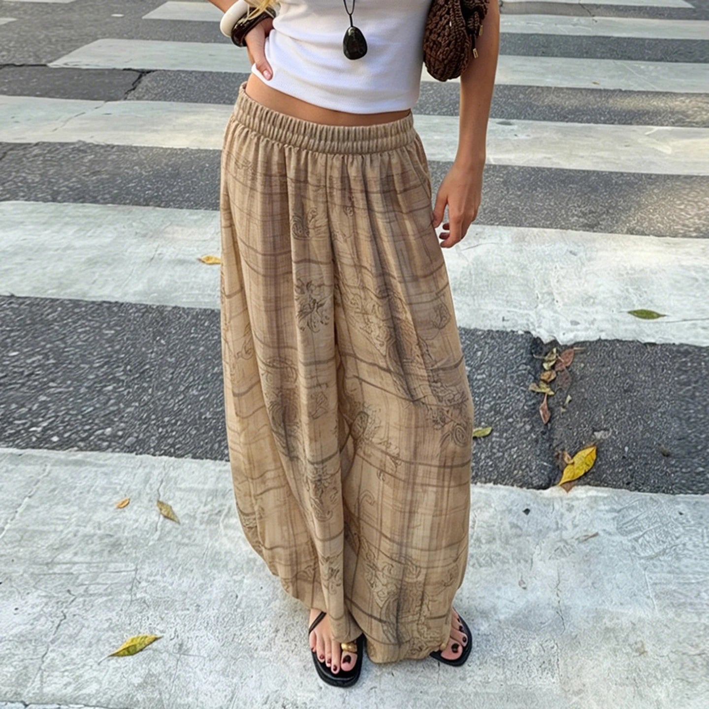Desert Sketch Wide-Leg Pants