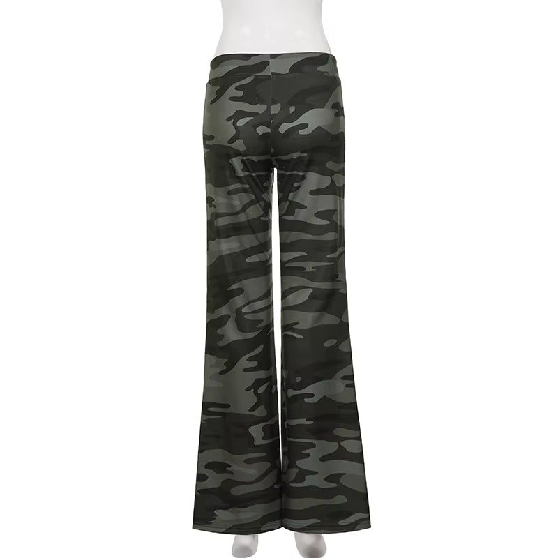 Off Duty Camo Flare Pants