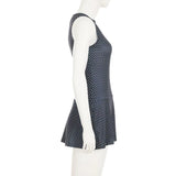 Soho After Dark Polka Dot  Mini Dress