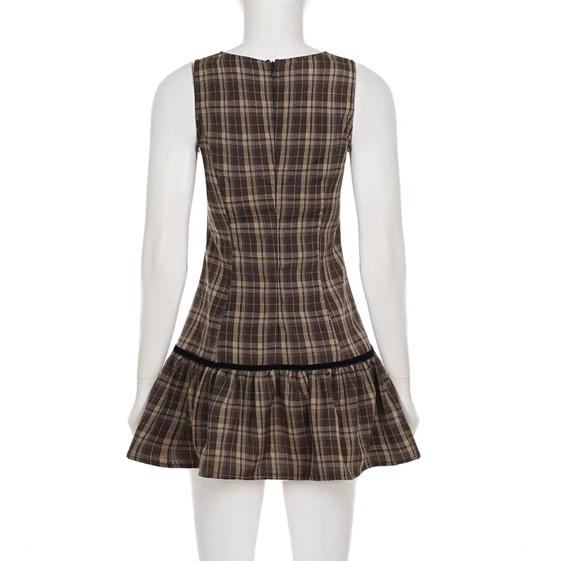 Kensington Plaid Midi Dress