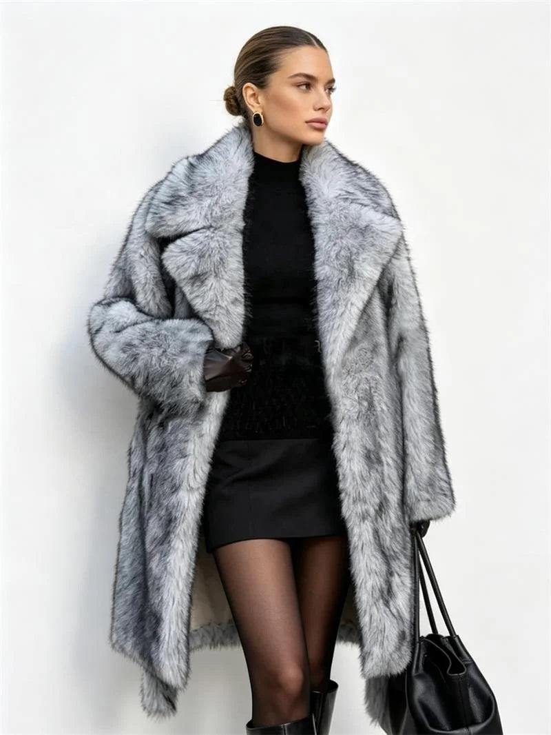 Silver Lining Heiress Faux Fur Coat