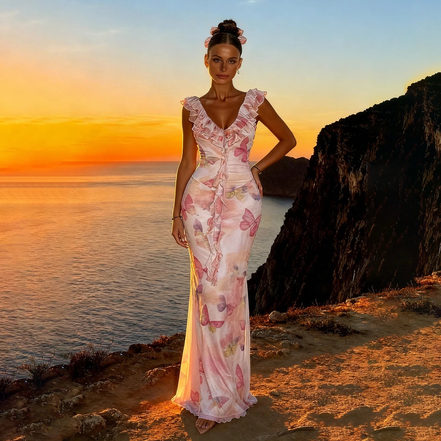 Butterfly Kisses Maxi Dress