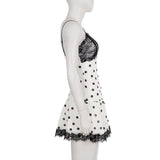 Paris After Midnight Lace Mini Dress