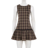 Kensington Plaid Midi Dress