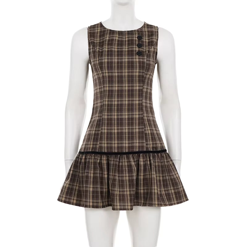 Kensington Plaid Midi Dress