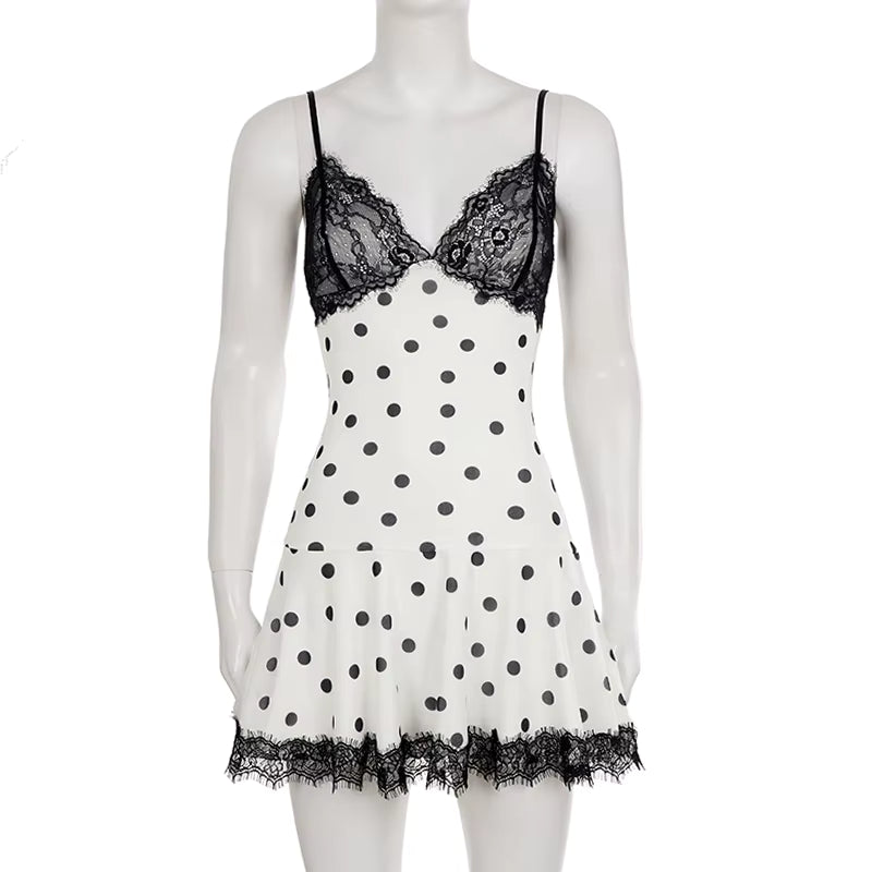 Paris After Midnight Lace Mini Dress