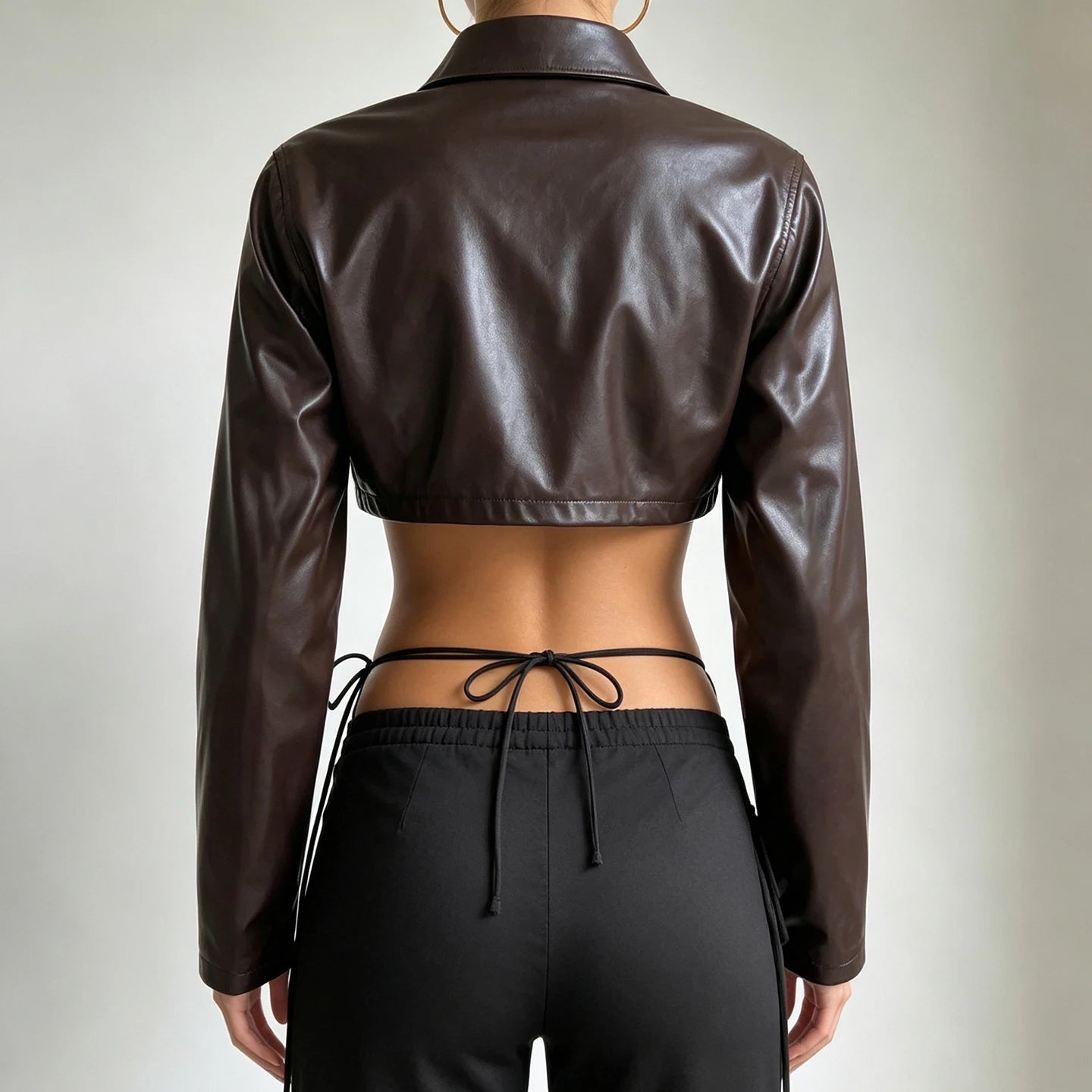 Espresso Edge Crop Jacket