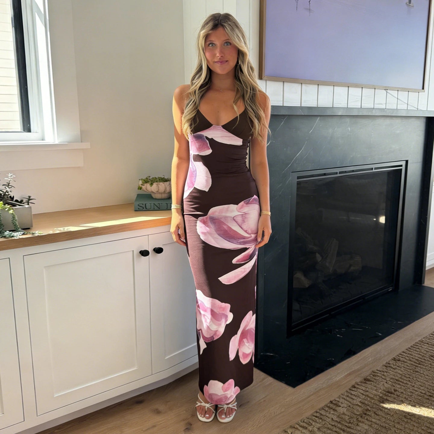 Midnight Bloom Maxi Dress