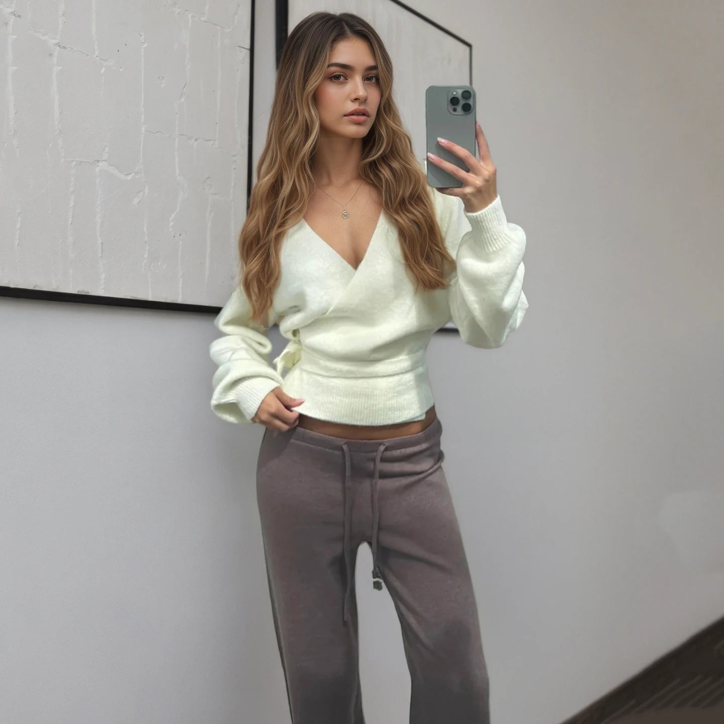 Soft Focus Wrap Sweater