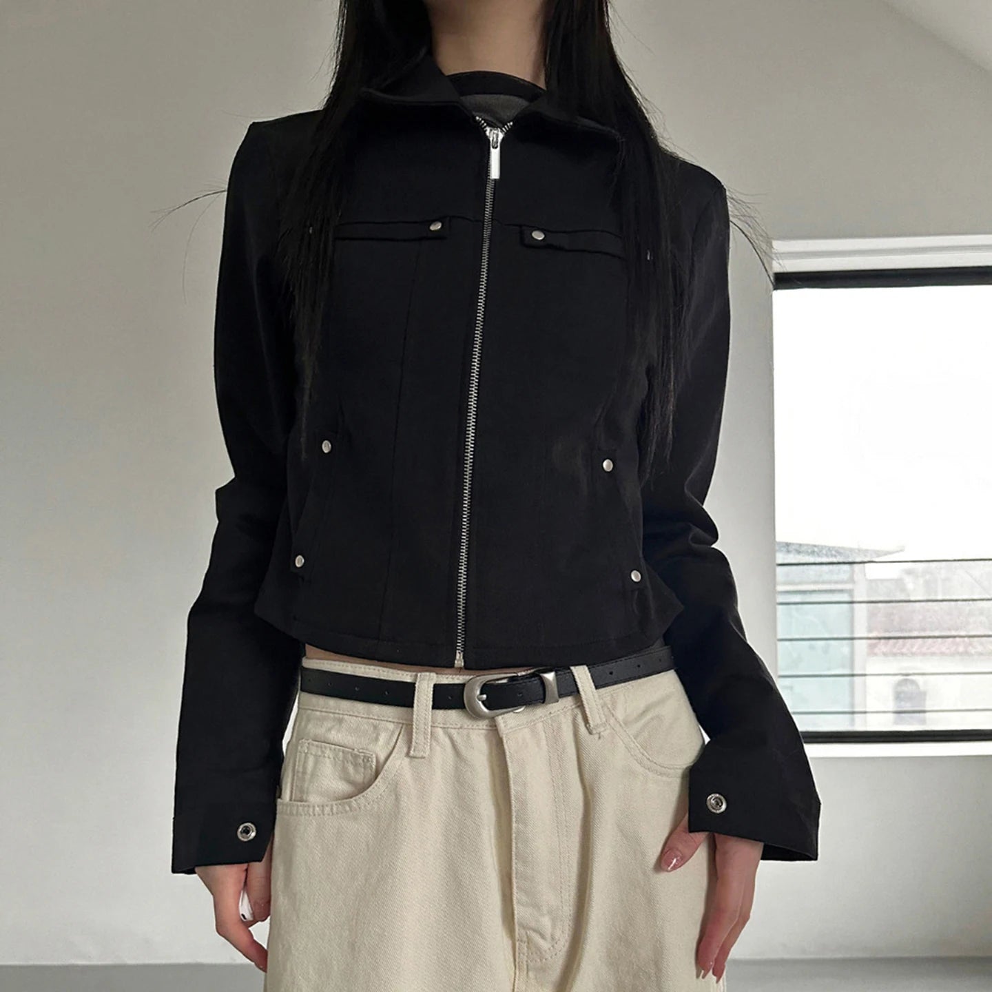 Midnight Hardware Zip Jacket