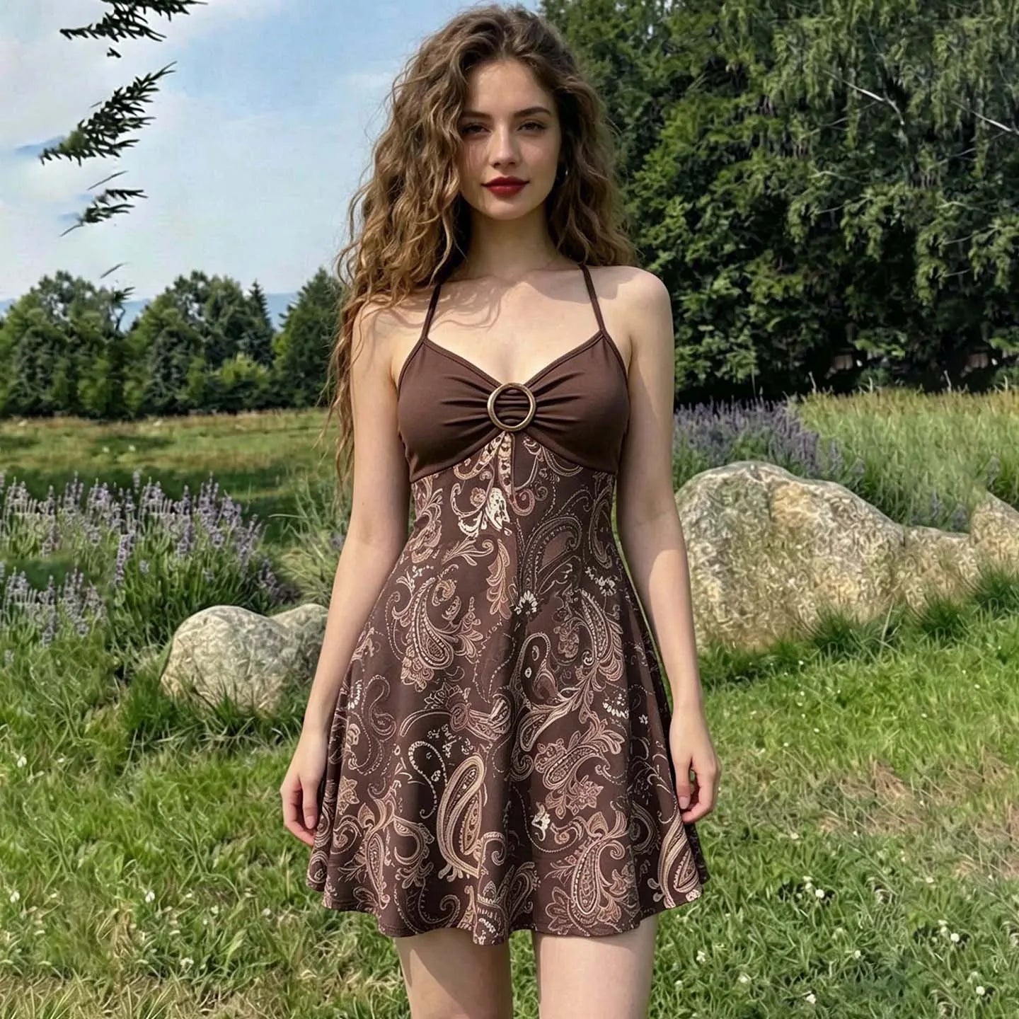 Sienna Paisley Mini Dress