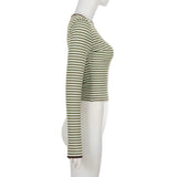 Sage Stripe Second Skin Top