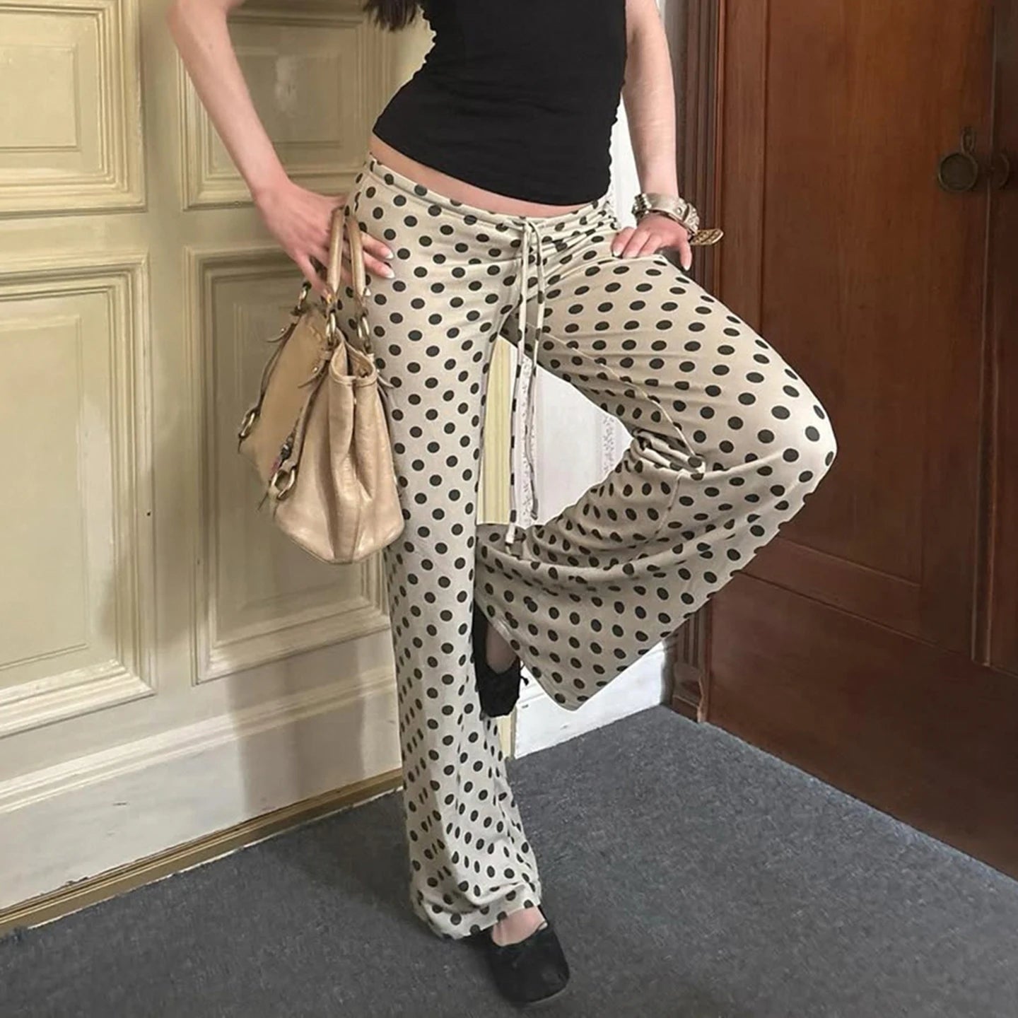 Paris Dot Flare Pants