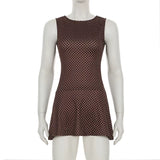 Soho After Dark Polka Dot  Mini Dress