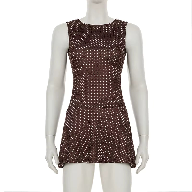 Soho After Dark Polka Dot  Mini Dress