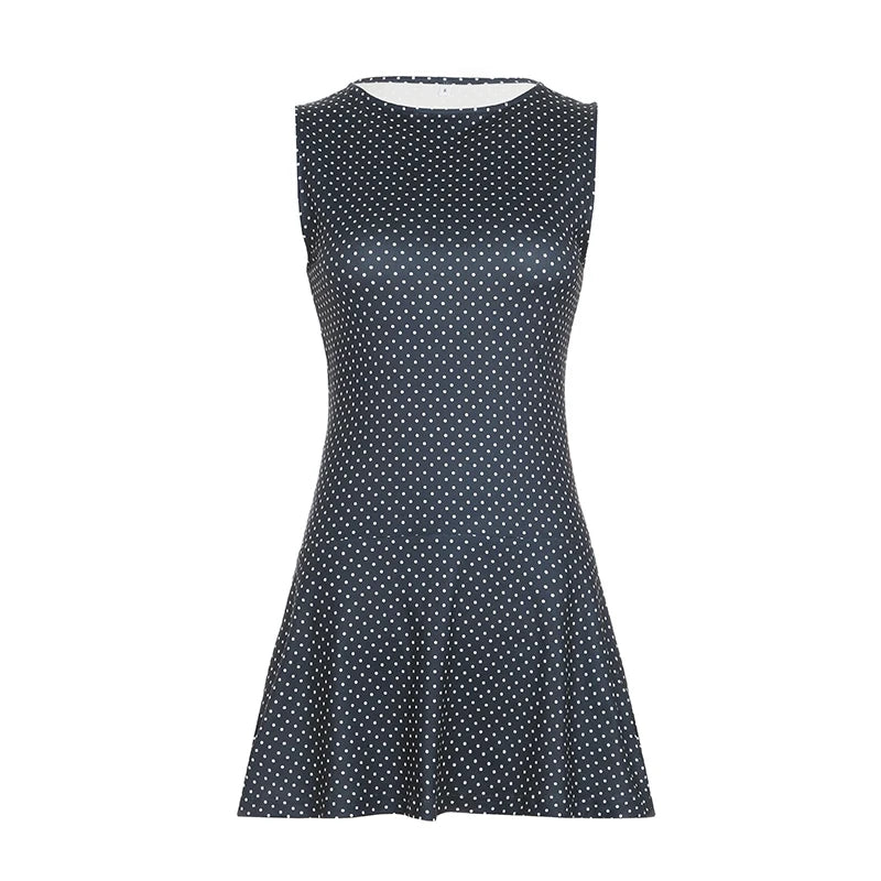 Soho After Dark Polka Dot  Mini Dress