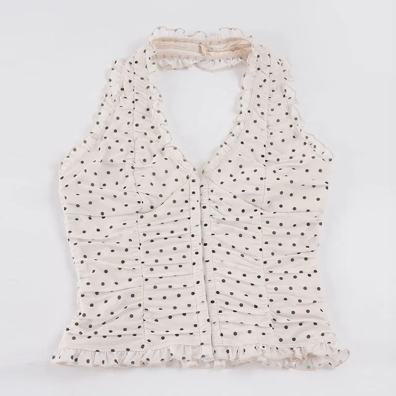 Dolce Dot Halter Top
