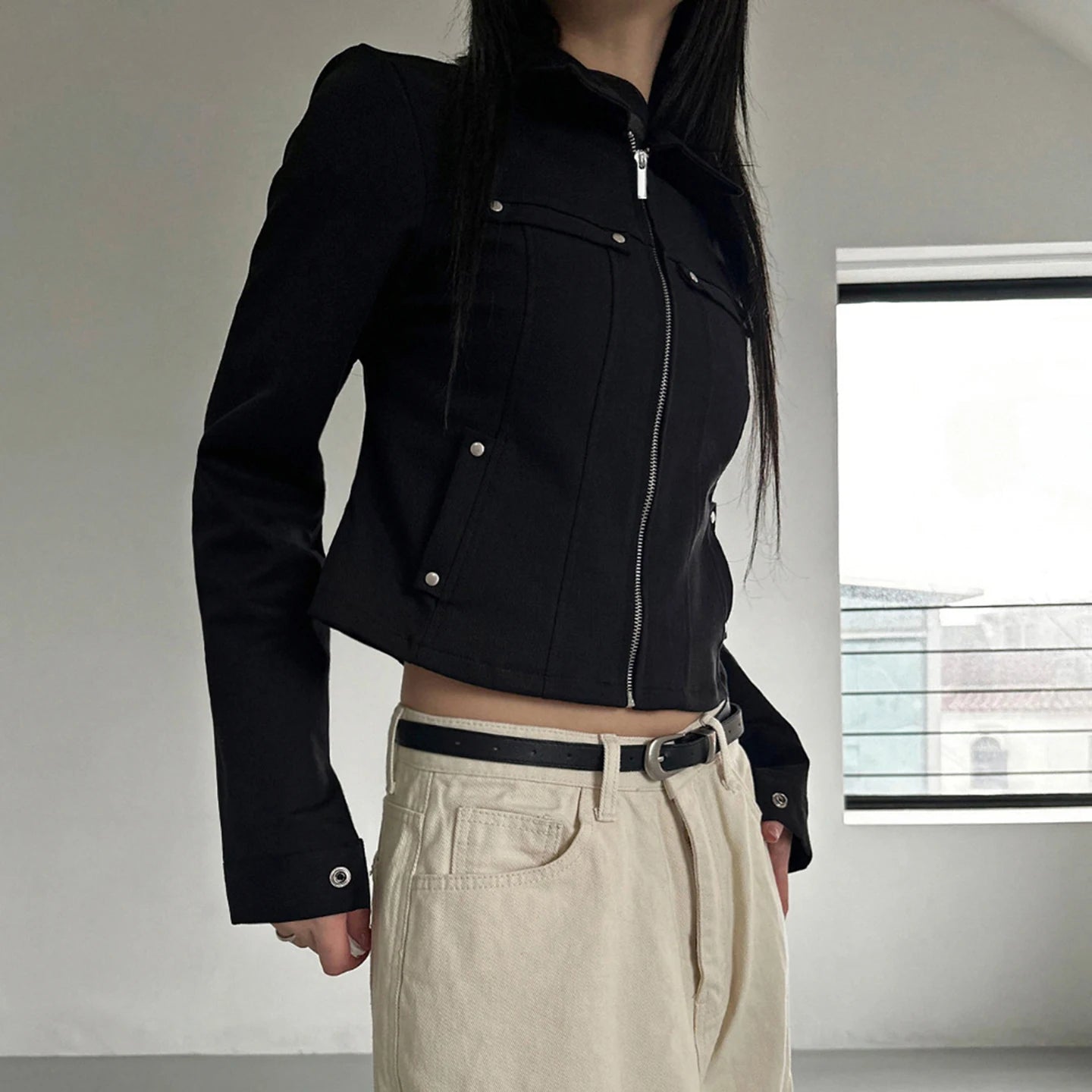 Midnight Hardware Zip Jacket