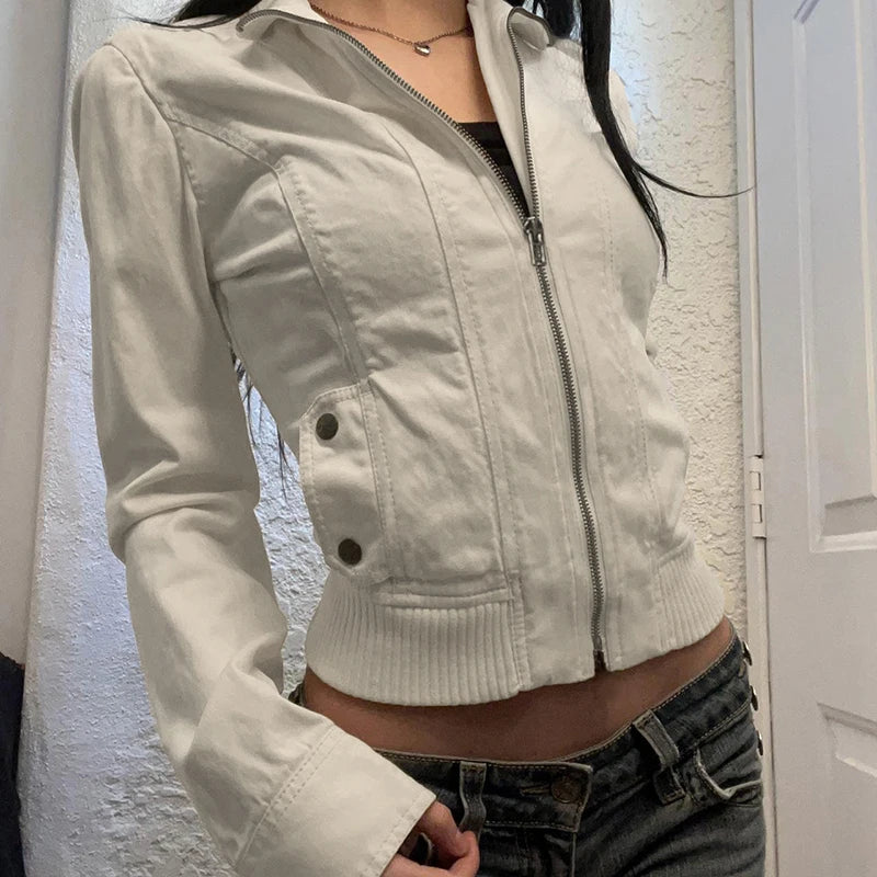 Ivory Rush Zip Jacket