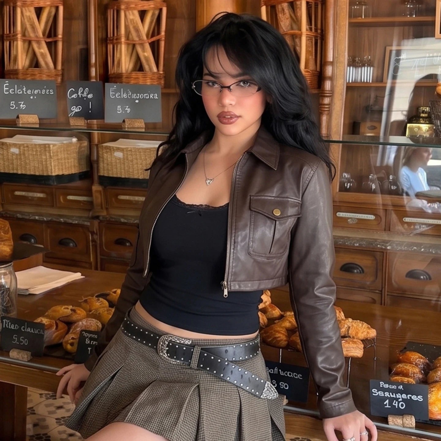 Espresso Edge Crop Jacket