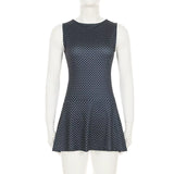 Soho After Dark Polka Dot  Mini Dress