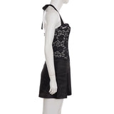 Noir Kiss Mini Dress