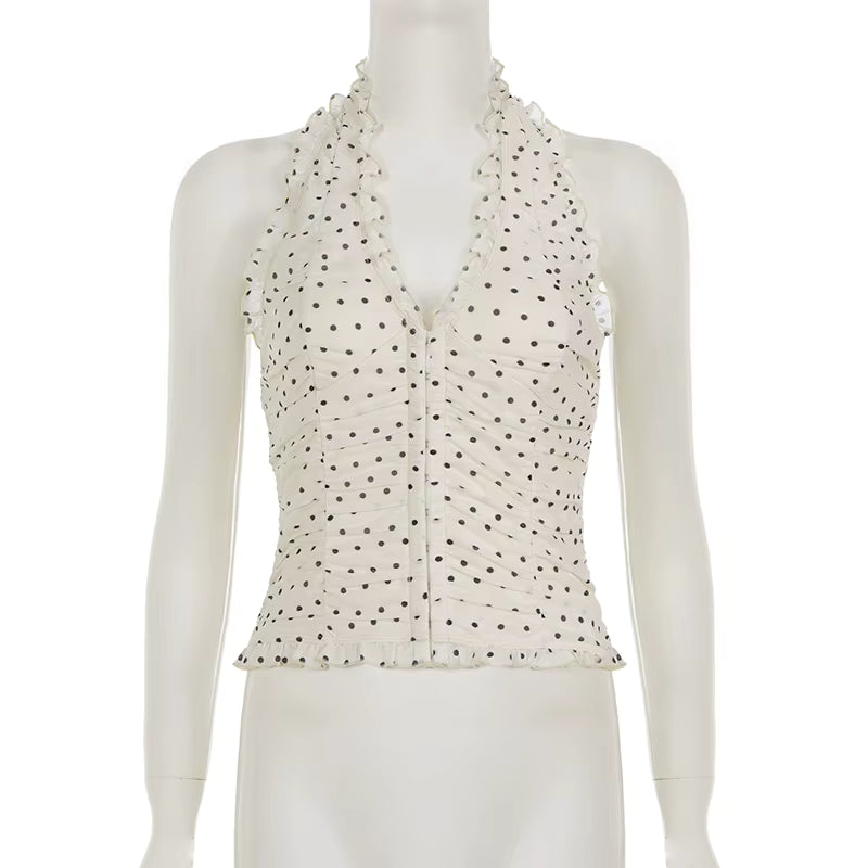 Dolce Dot Halter Top