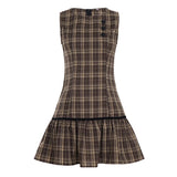 Kensington Plaid Midi Dress