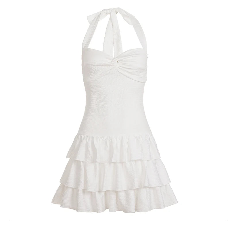 Sweetheart Ruffle Mini Dress