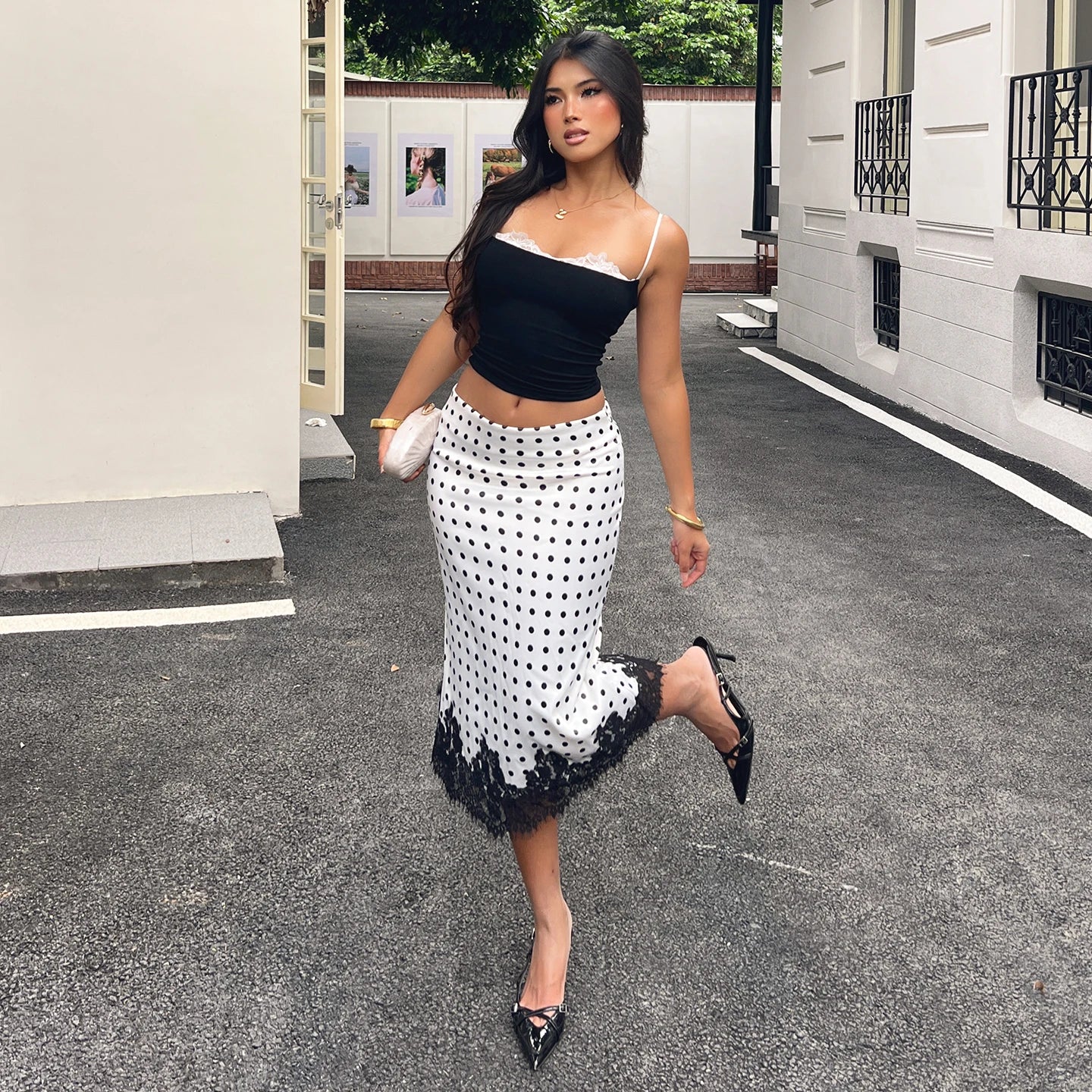 Belle Époque Lace Midi Skirt