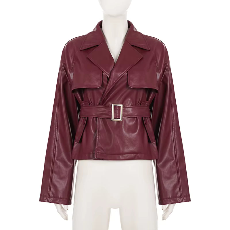 Afterglow Belted Oversized Jacket