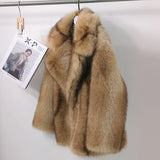 Honeyed Heiress Faux Fur Coat