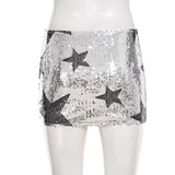 Starlight Dazzle Sequin Mini Skirt