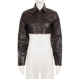 Espresso Edge Crop Jacket